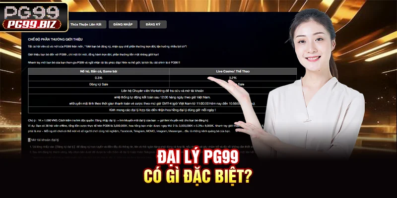 Đại lý PG99 có gì đặc biệt?