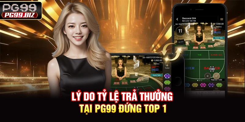 Lý do tỷ lệ trả thưởng tại PG99 đứng top 1